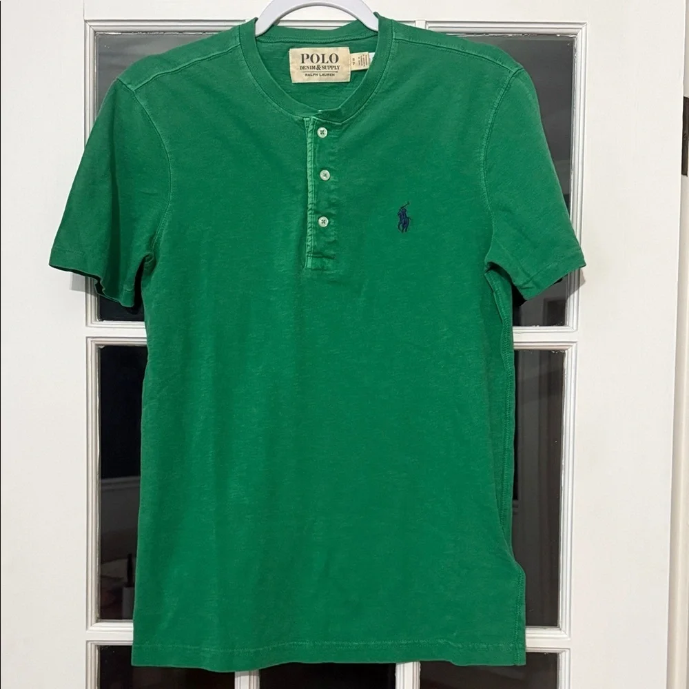 Polo by Ralph Lauren Classic Green Henley shirt